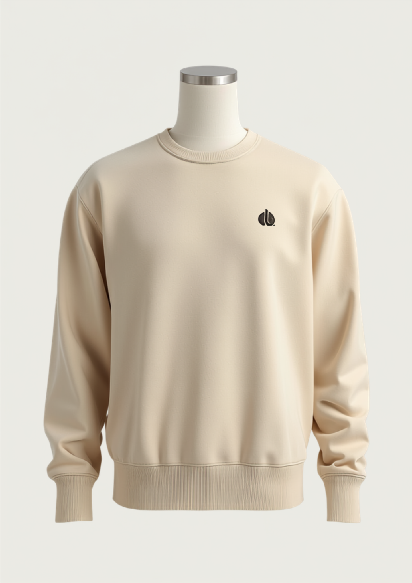 Shopiyapa Everyday Beige Crewneck Sweatshirt mockup