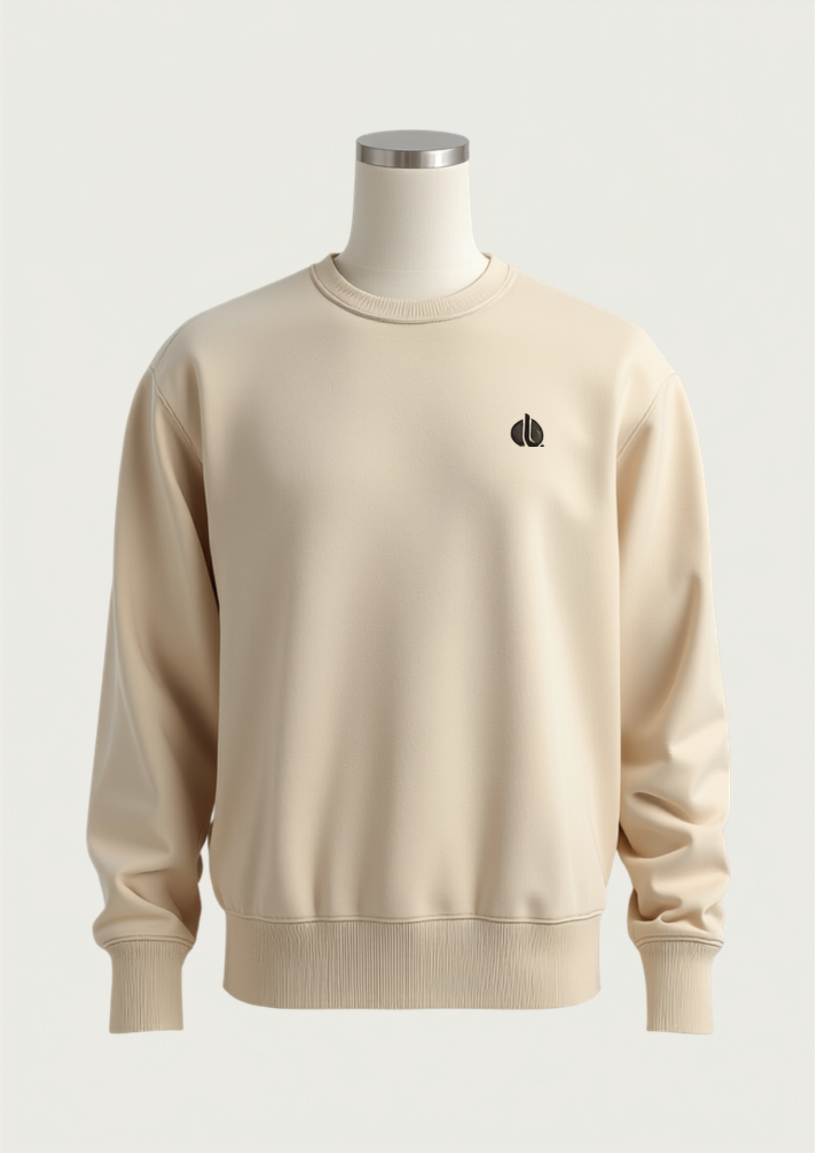 Shopiyapa Everyday Beige Crewneck Sweatshirt mockup