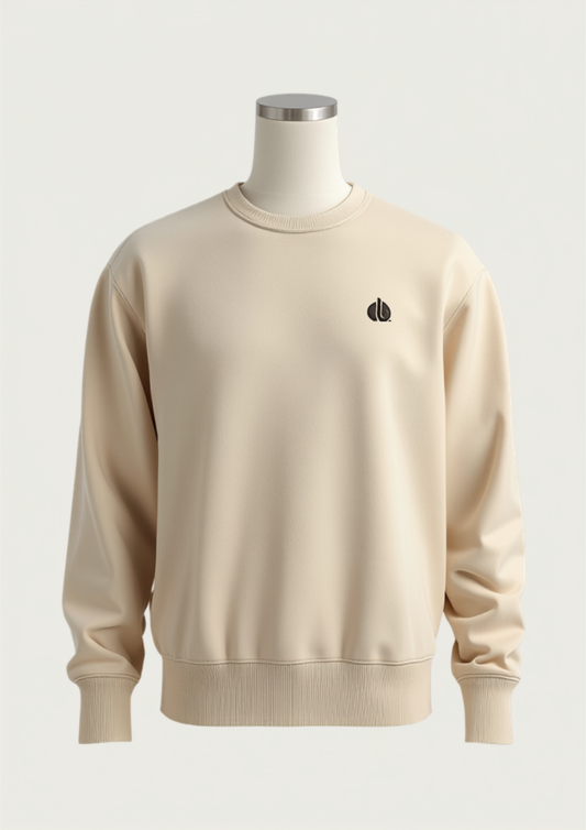 Shopiyapa Everyday Beige Crewneck Sweatshirt mockup