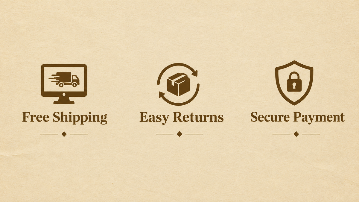 Shopiyapa trust badges desktop luxury